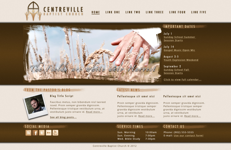 Centreville Baptist Church Mockup
