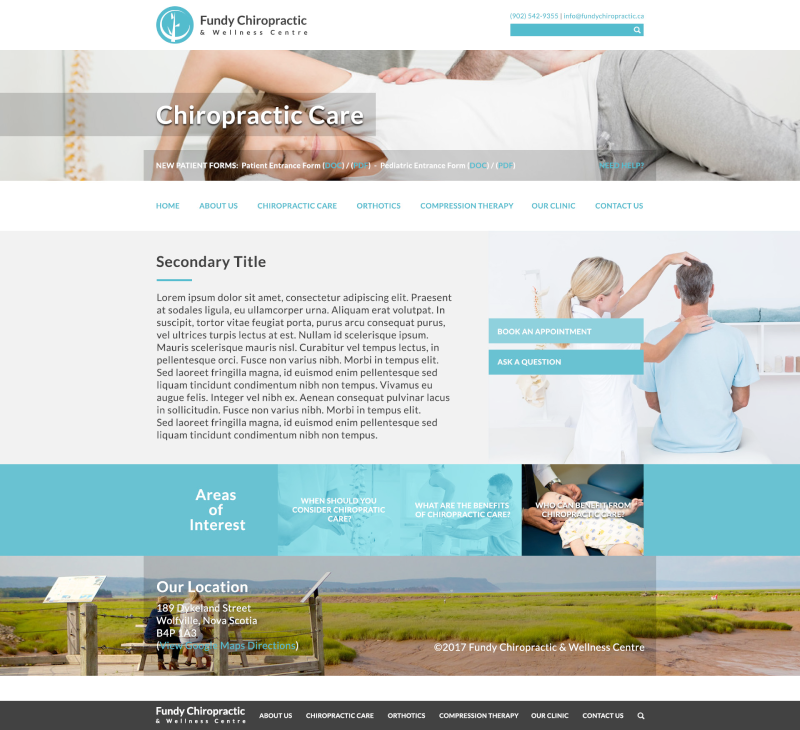 Fundy Chiropractic Subpage